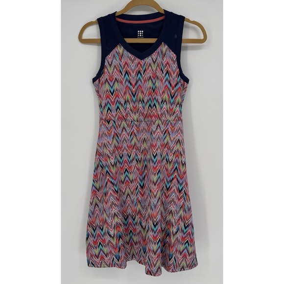 Title Nine Hillarys Mesh Magic Chevron Print Athletic Golf Dress Women's‎ Small - Picture 1 of 7